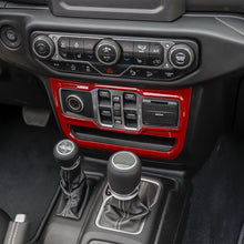 For 2024+ Jeep Wrangler JL & Gladiator JT 4-Door Version Interior Center Console Gear Shift Trim Cover Kit (14 pcs) RT-TCZ