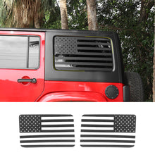 For 2011-2018 Wrangler JK Rear Window Sticker Trim US Flag Decal（2 pcs） RT-TCZ