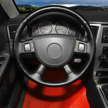 For 2006-2010 Jeep Grand Cherokee & 2007-2012 Liberty Carbon Fiber Steering Wheel Trim Cover （4 pcs） RT-TCZ