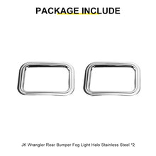 For 2007-2018 Jeep Wrangler JK Exterior Rear Fog Light Frame Trim Ring Cover (2 pcs) RT-TCZ