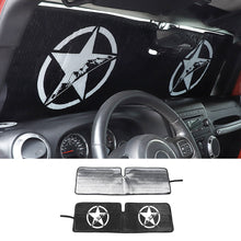 For Jeep Wrangler JK TJ Front Windshield Sunshade Sun Shade Heat Shield Sun Visor Mat RT-TCZ