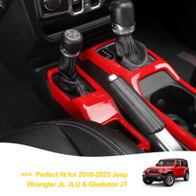 For 2018-2023 Jeep Wrangler JL & Gladiator JT Dashboard Gear Shift Panel Trim Cover RT-TCZ