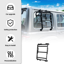 For 2018+ Jeep Wrangler JL Car Rear Window Climbing Ladder Iron Black RT-TCZ