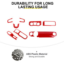 For 2024+ Jeep Wrangler JL & Gladiator JT Interior Center Console Steering Wheel Gear Shift Cover Trim Kit (9 pcs) RT-TCZ