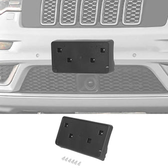 For 2017-2023 Jeep Cherokee Front License Plate Mounting Bracket Black RT-TCZ
