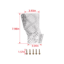 For 1997-2006 Jeep Wrangler TJ Aluminum Alloy Left Foot Rest Pedal Cover Silver RT-TCZ