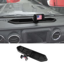 For 2018+ Jeep Wrangler JL/Gladiator JT Phone Holder Mount Dash Storage Box Tray US Flag Accessories RT-TCZ