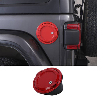 For 2018+ Jeep Wrangler JL Door Fuel Tank Gas Cap Cover With Lock Cover Trim RT-TCZ