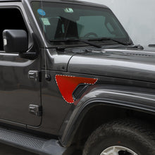 For 2018+ Jeep Wrangler JL & Gladiator JT Exterior Front Leaf Board Fender Air Outlet Sticker Trim Cover (2 pcs) RT-TCZ