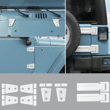 For 2007-2018 Jeep Wrangler JK 2-Door/Hood/Tailgate Hinge Trim Cover (8 pcs) RT-TCZ