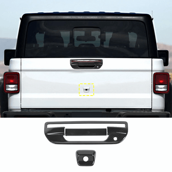 For 2020+ Jeep Gladiator JT Tailgate Camera Door Handle Cover Trim RT-TCZ