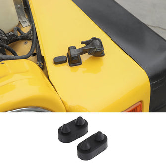 RT-TCZ 2×Black Engine Hood Rubber Pad Cover For Jeep Wrangler TJ 1997-2006 Accessories