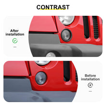For 2007-2018 Jeep Wrangler JK Front Grill Inserts & Headlight Trim & Turn Signal Bezel Kit（11 pcs） RT-TCZ