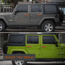 For 2007-2018 Jeep Wrangler JK 21 x Door Handle Hinge Cover Hood Rubber Head Cap Trim Cover Kit RT-TCZ