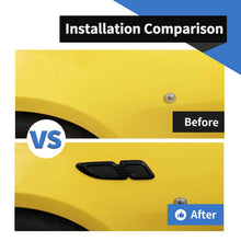 For 2007+ Jeep Wrangler JK JKU JL JLU JT & Renegade Front Hood Air Vent Outlet Fender Trim Cover RT-TCZ