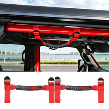 For Jeep Wrangler TJ JK JL JT 2-Door 2 x Top Roll Bar Grab Handles Grip RT-TCZ