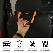 RT-TCZ Rear Seat Headrest Grab Handle Set For Jeep Wrangler CJ YJ TJ JL JK JT Accessories