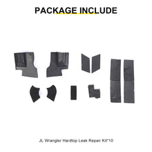 For 2018+ Jeep Wrangler JL & Gladiator JT Hard Top Leak Repair Seal Weatherproofing Kit (10 pcs) RT-TCZ
