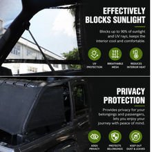 For 2018+ Jeep Wrangler JL 4-Door Trunk Sunshade Mesh Insulation Net Cover Anti-UV RT-TCZ