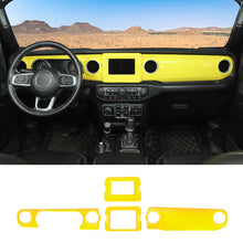 For 2018-2023 Jeep Wrangler JL JLU & Gladiator JT 4PCS Central Navigation Cover Console Panel Trim RT-TCZ