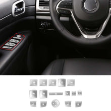 For Cherokee 2014 +/Grand Cherokee 2011-2020 14 x Car Window keypads Button Decorative Pieces RT-TCZ