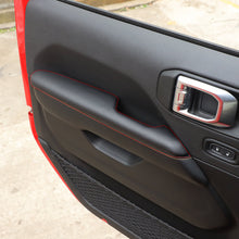 For 2018+ Jeep Wrangler JL & Gladiator JT Innet Door Armrest Handle Panel Guard Cover Decor Trim (4 pcs) RT-TCZ
