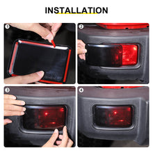 For 2007-2018 Jeep Wrangler JK Rear Bumper Fog Light Lamp Trim Cover Guard (2 pcs) RT-TCZ