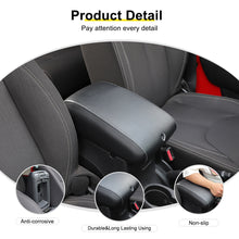 For 2011-2018 Jeep Wrangler JK Center Consol Armrest Box Pad Leather Cover Trim RT-TCZ