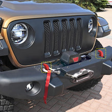 For 2024+ Jeep Wrangler JL & Gladiator JT Exterior Front Grille Inserts Headlight Trim Ring & Tow Hook Protective Cover (11 pcs) RT-TCZ
