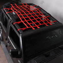 For 2018+ Jeep Wrangler JL Car Roof Hammock Cargo Net Weaving Mesh Luggage Net Accessories RT-TCZ