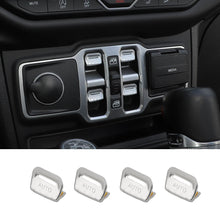 For 2018+ Jeep Wrangler JL JLU & Gladiator JT Aluminum Alloy Window Control Switch Cover Trim RT-TCZ