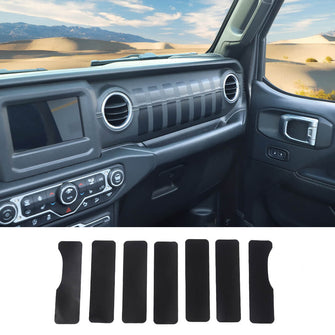 For Jeep Wrangler JL & Gladiator JT 2018+ Dashboard Grill Dash Sticker Decal fits