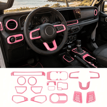 For 2024+ Jeep Wrangler JL/Gladiator JT 17 x Center Console/Roof Decoration Trim Kit RT-TCZ