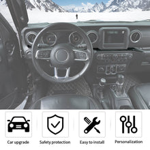 For 2018-2023 Jeep Wrangler JL & Gladiator JT Carbon Fiber Dashboard Decoration Cover Trim Sticker RT-TCZ