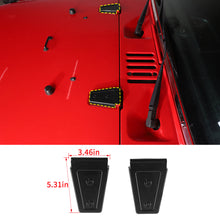 For 2007-2018 Jeep Wrangler JK JKU 2X Engine Hood Hinge Decor Cover Trim RT-TCZ
