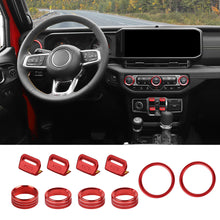 For 2024+ Jeep Wrangler JL & Gladiator JT Aluminum Air Vent & Center Console Control Trim Cover Kit RT-TCZ