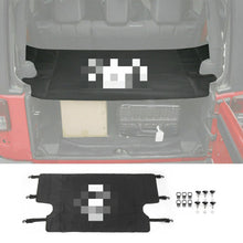 For 2007-2018 Jeep Wrangler JK JKU Rear Trunk Luggage Carrier Cargo Cover Shade Storage Curtain Protect Pentagram Logo RT-TCZ