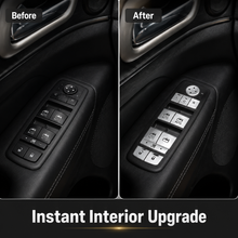 For Jeep 2014+ Cherokee /2011-2021 Grand Cherokee WK2 14 x Car Window keypads Button Decorative Trim Pieces RT-TCZ