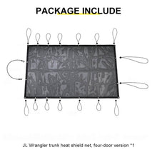 For 2018+ Jeep Wrangler JL 4-Door Sunshade Cargo Net Rear Trunk Heat Insulation Mesh UV Protection RT-TCZ