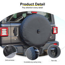 For 2018+ Jeep Wrangler JL Exterior Rear Spare Tire Cover Spare Wheel Cover RT-TCZ