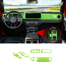 For 2024+ Jeep Wrangler JL & Gladiator JT Center Console Dashboard Gear Shift Bezel Trim Cover Kit (6 pcs) RT-TCZ