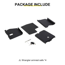 For 2018+ Jeep Wrangler JL & Gladiator JT Interior Center Console Safe Box Armrest Storage Box