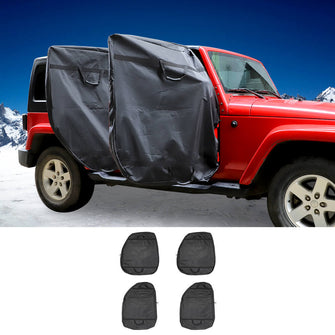 RT-TCZ Hard Door Storage Bag With Handle For Jeep Wrangler TJ JK JKU JL JLU & Gladiator JT Accessories