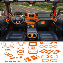 For 2018-2023 Jeep Wrangler JL / Gladiator JT 4 Door--47PCS Inner Center Console, Door, and Roof Cover Trim Kit Set RT-TCZ