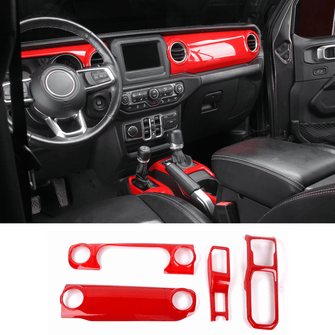 For 2018-2023 Jeep Wrangler JL & Gladiator JT Dashboard Gear Shift Panel Trim Cover RT-TCZ