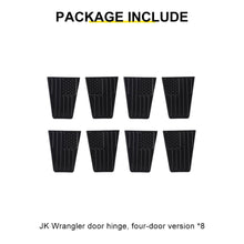 For 2007-2018 Jeep Wrangler JK 4-Door US Flag Door Hinge Cover Trim（8 pcs） RT-TCZ
