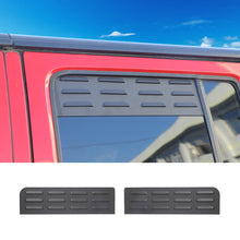 For Jeep Wrangler JK 2007-2017 Black Rear Door Window Louver Air Vent Panel Trim