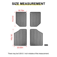 For 2012-2018 Jeep Wrangler JK Car Top Roof Insulation Cotton Sound Deadener (4 pcs) RT-TCZ