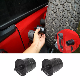 For Jeep Wrangler JK JL Tailgate Spare Tire Bump Stop Black RT-TCZ