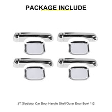 For 2018+ Jeep Wrangler JT Outside Door Bowl Handle Shell Overlay Trim Cover (8 pcs) RT-TCZ